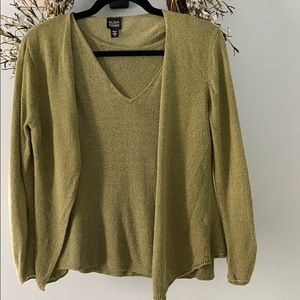 Eileen Fisher Tank/Cardigan set